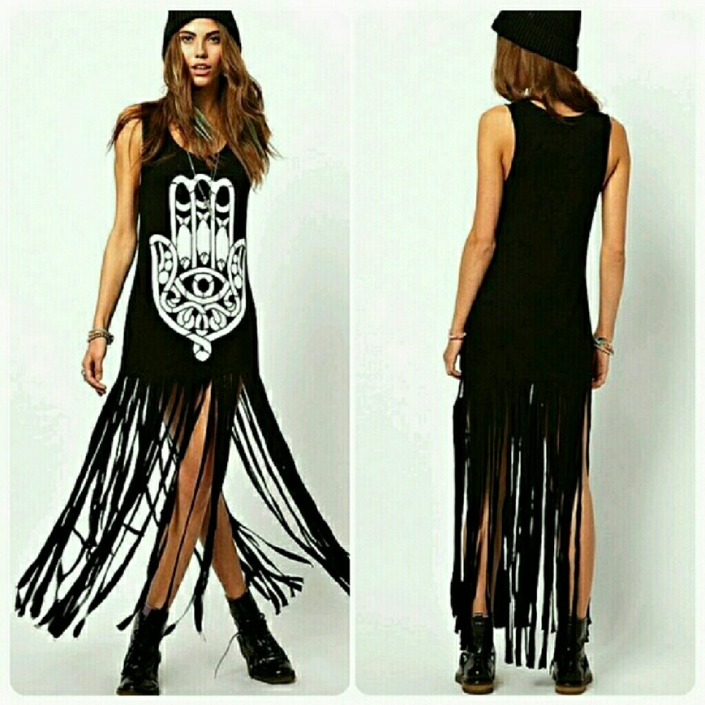 $DROP!Fringed hamsa, med